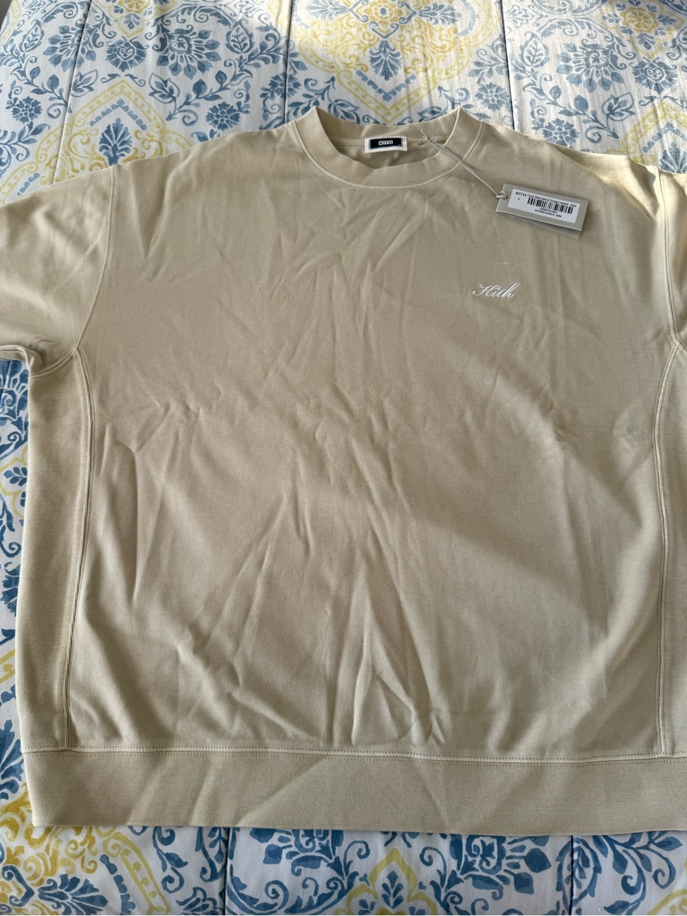 Kith Men’s Crystal Wash Interlock Vintage Crewneck Oxide